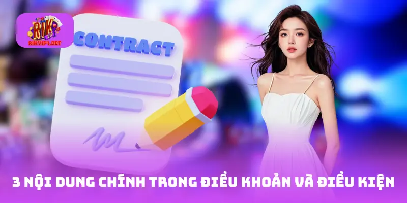 3 nội dung chính trong điều khoản và điều kiện